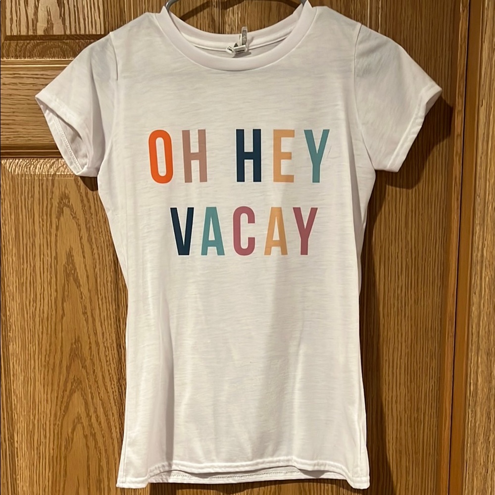 White 'Oh Hey Vacay' T-Shirt